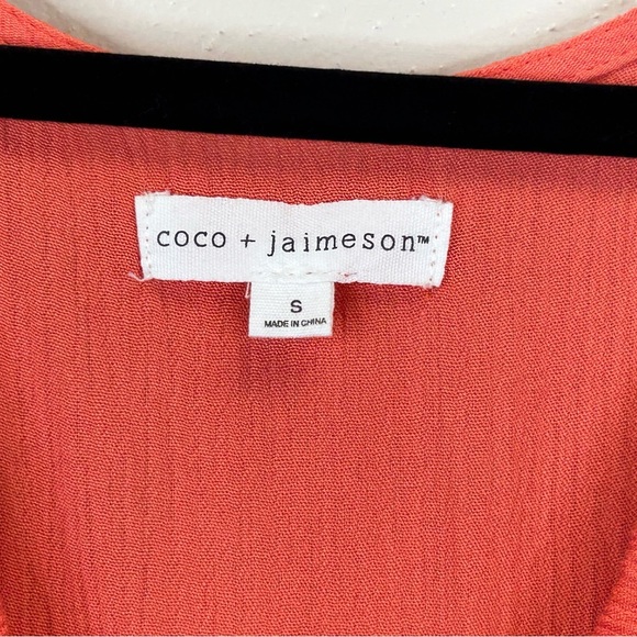 Coco + Jaimeson S Chic Coral Floral Maxi Dress Beach Vacation Boho Resort Summer - Picture 3 of 12